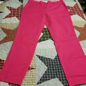 Pink crop pants